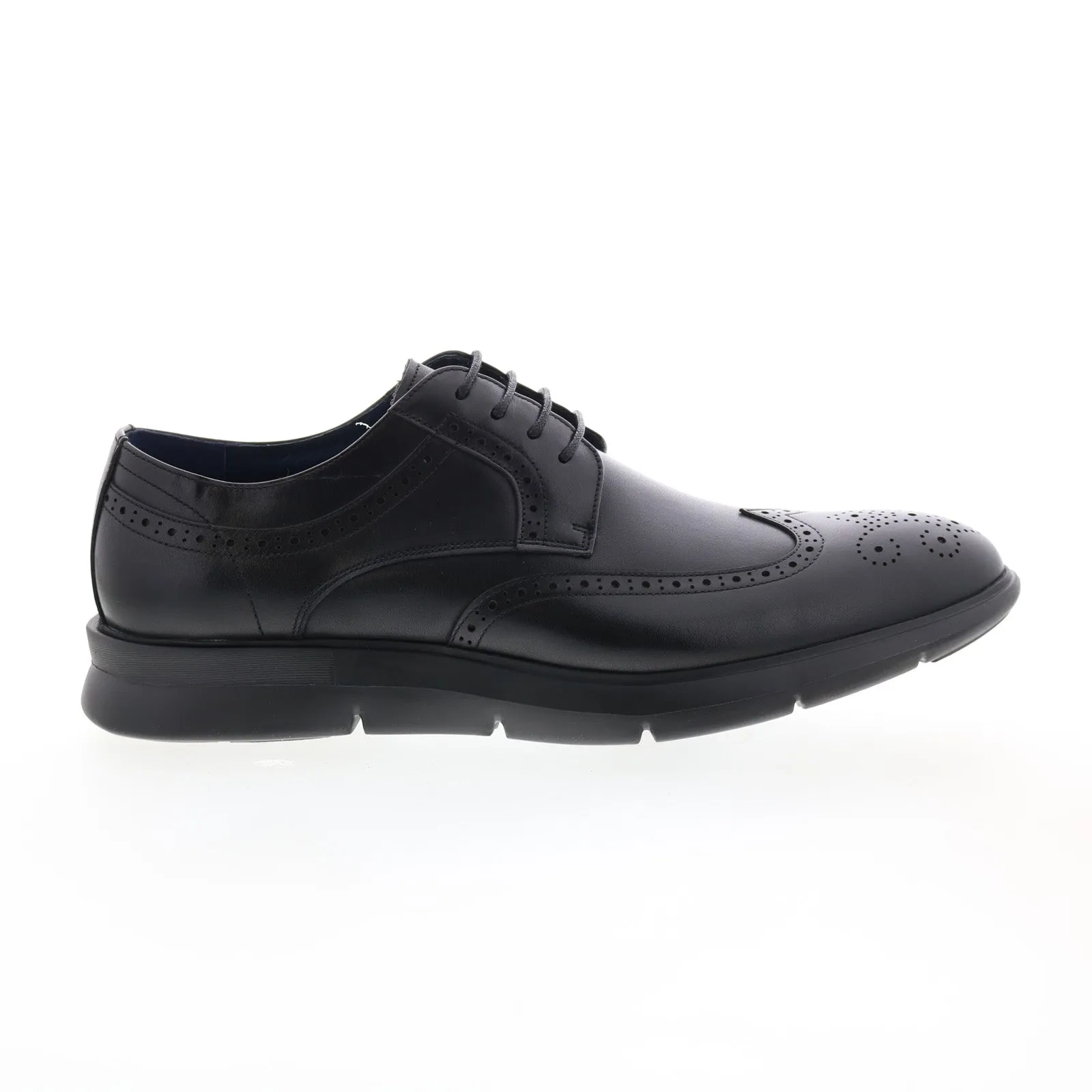 Zanzara Helston Black Wingtip & Brogue Oxfords for Men