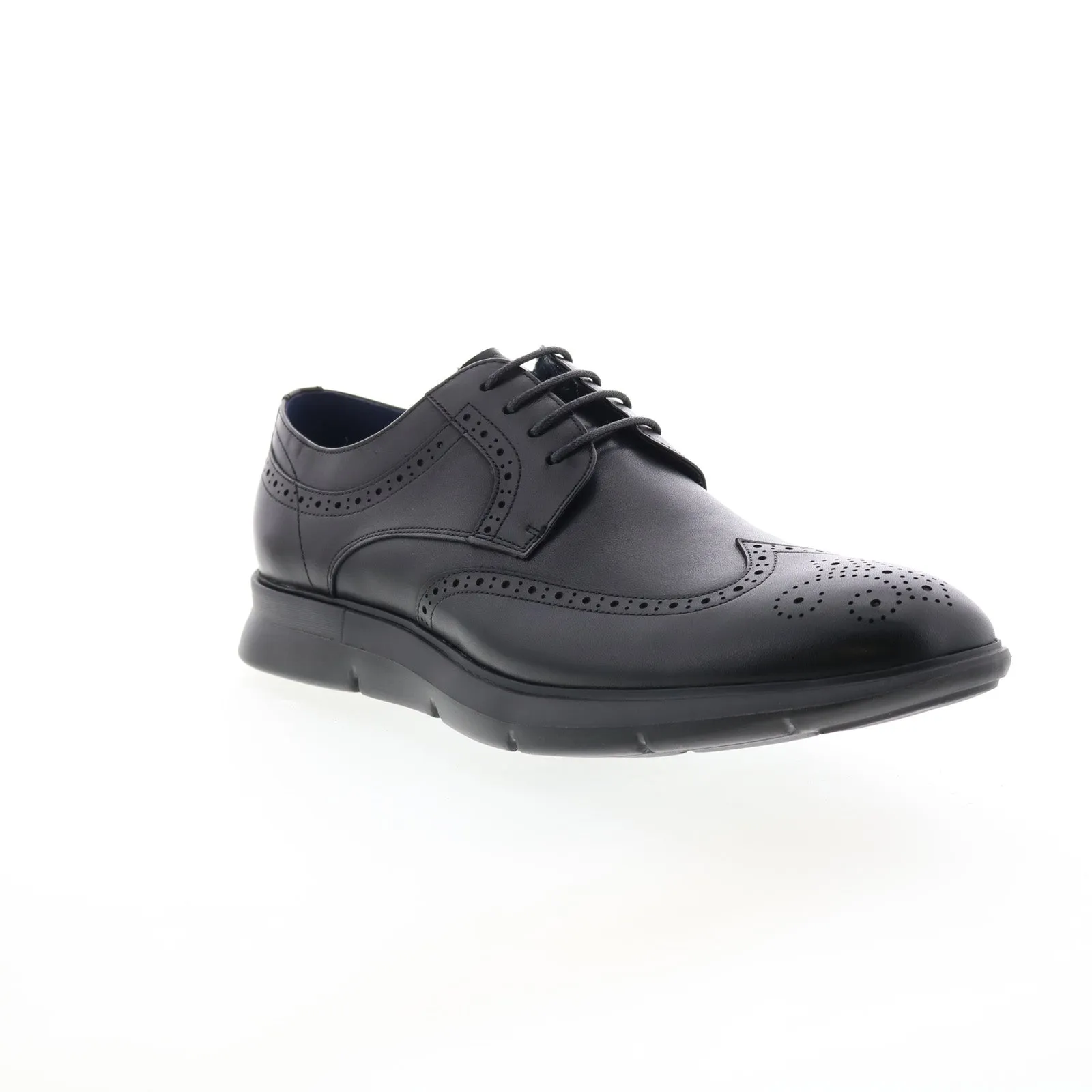 Zanzara Helston Black Wingtip & Brogue Oxfords for Men