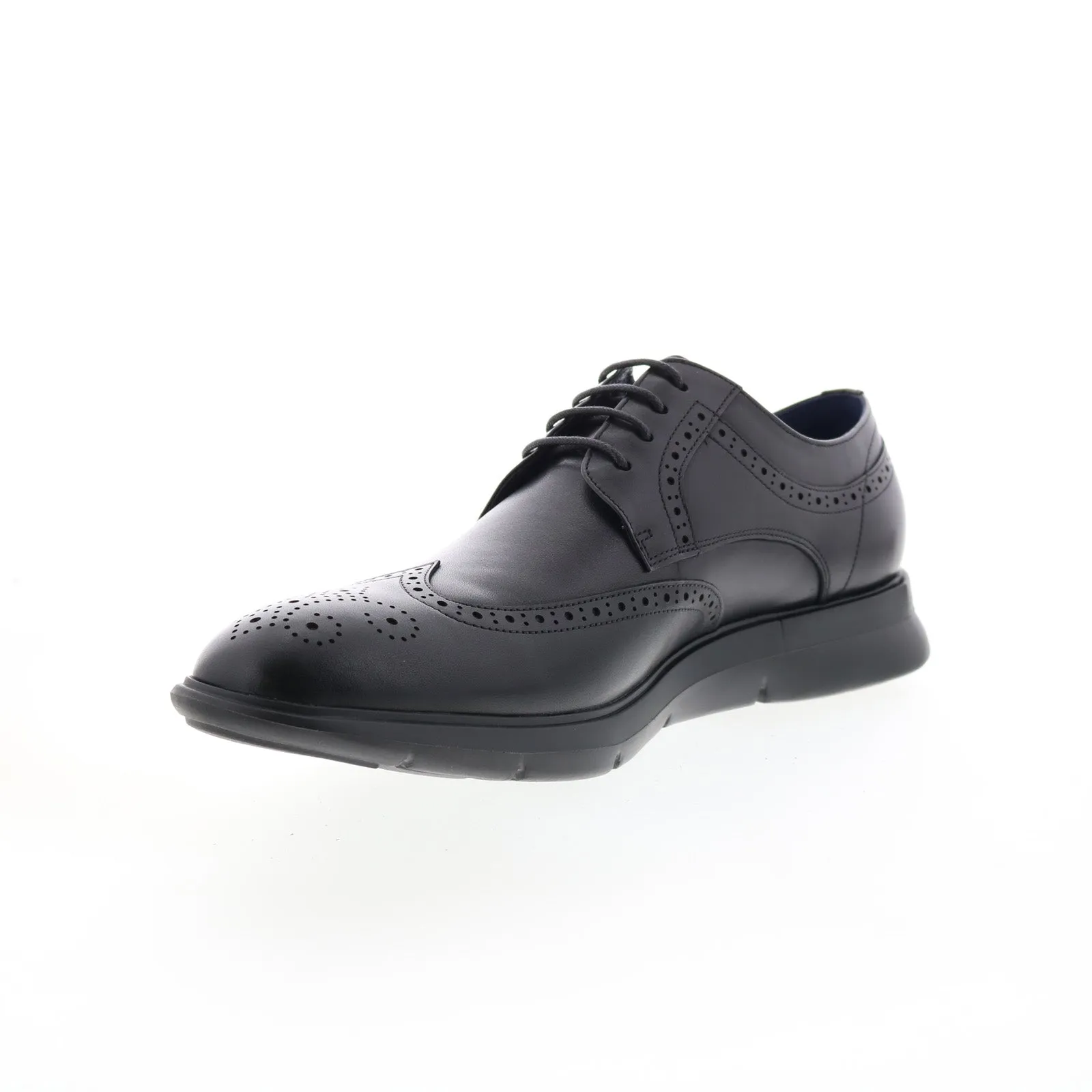 Zanzara Helston Black Wingtip & Brogue Oxfords for Men