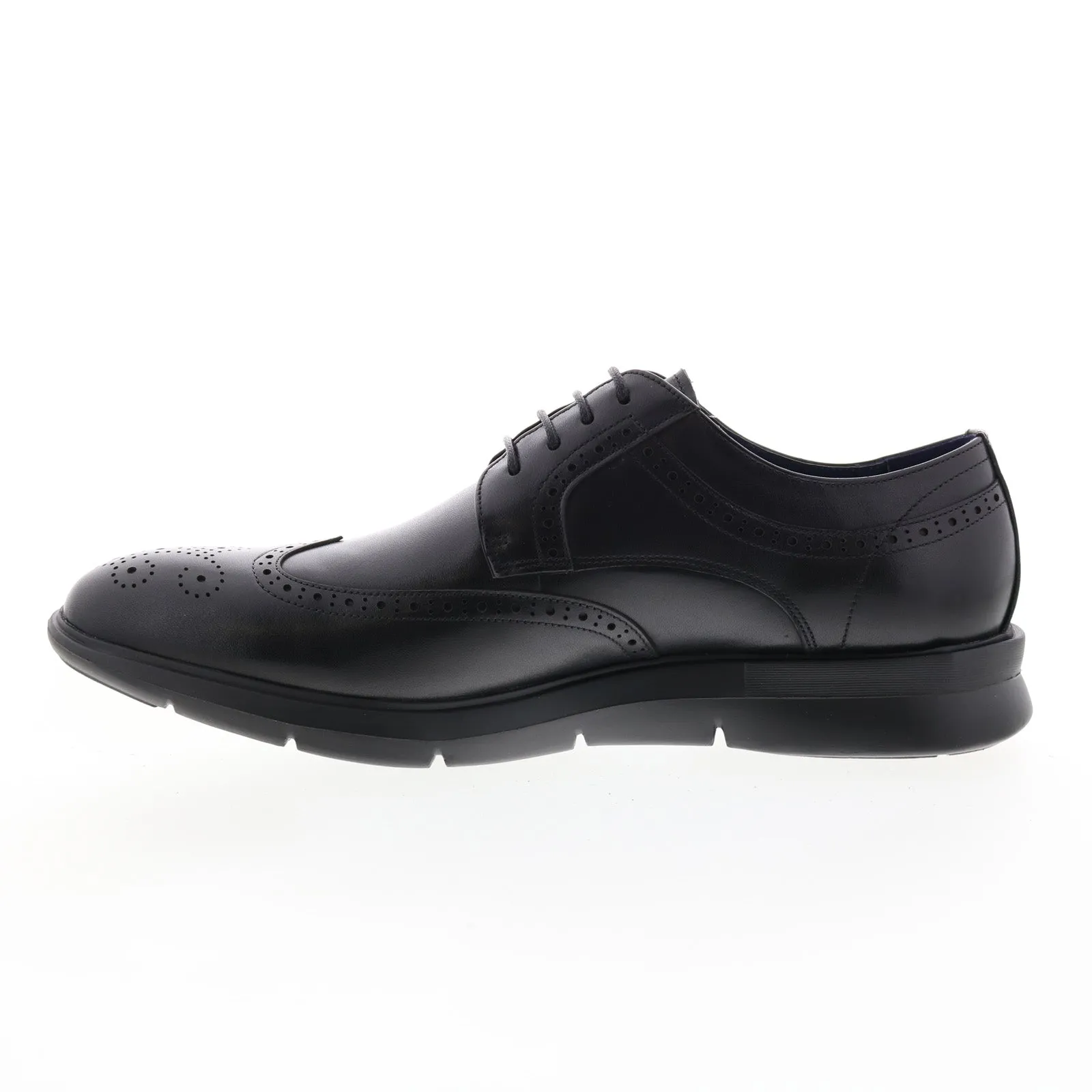 Zanzara Helston Black Wingtip & Brogue Oxfords for Men