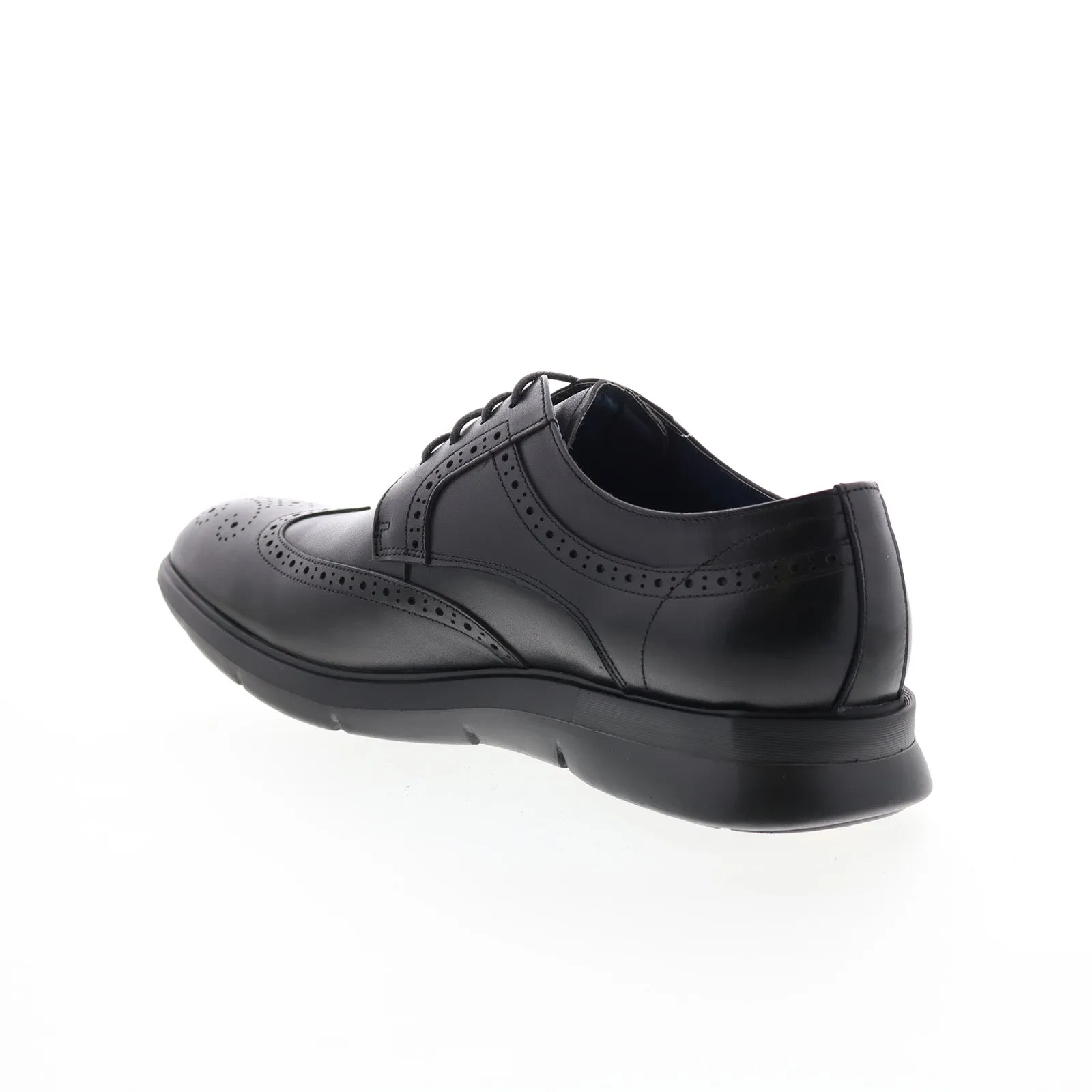 Zanzara Helston Black Wingtip & Brogue Oxfords for Men