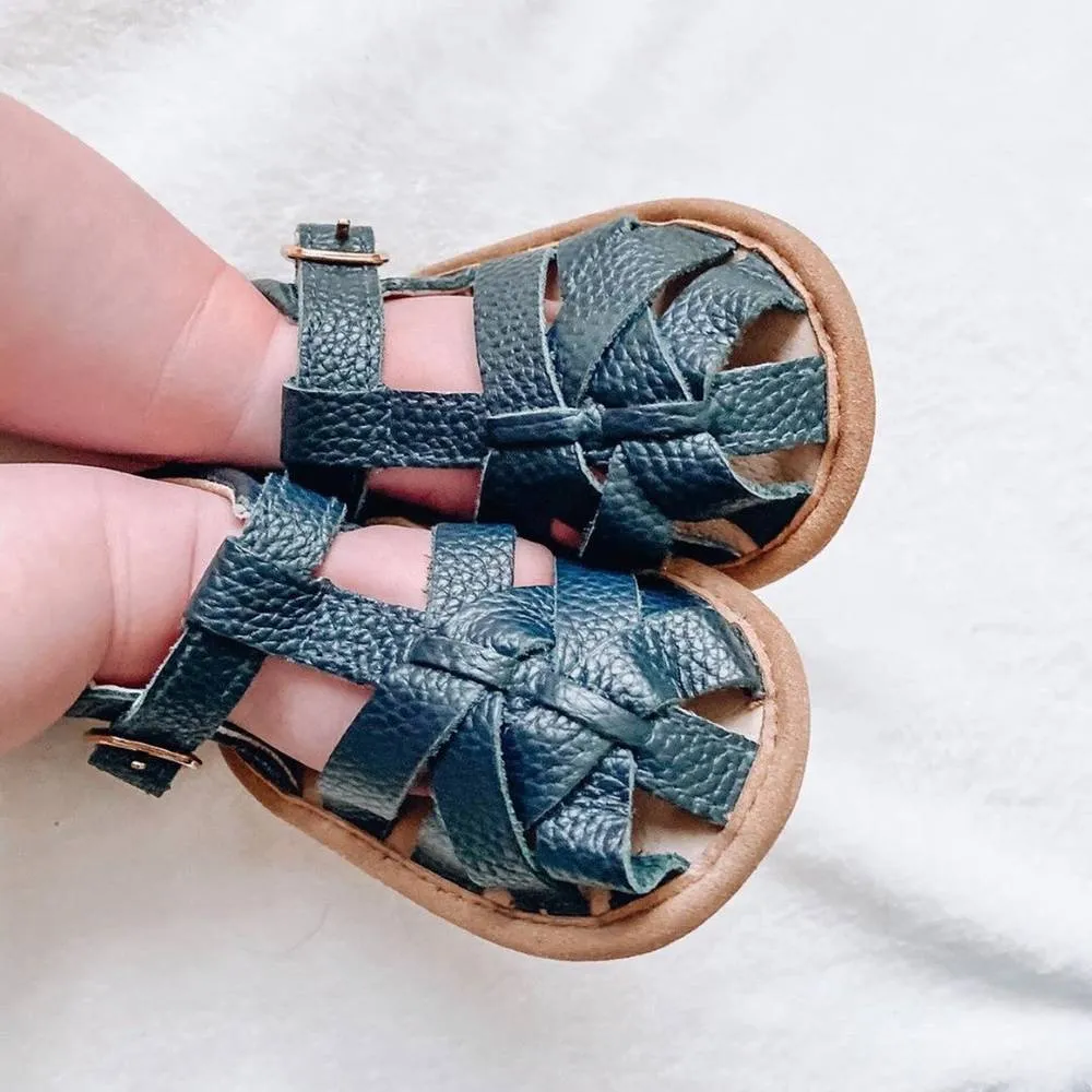 Zodiac Baby Sandal - Blue Leather