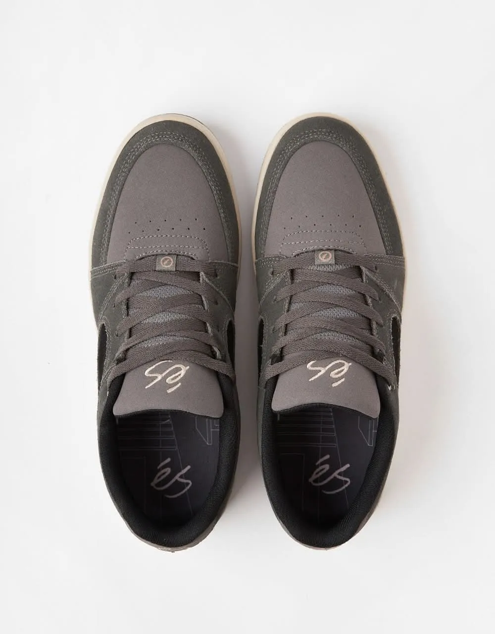 éS Accel Slim Skate Shoes - Grey/Black